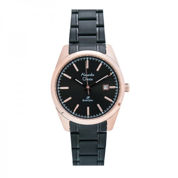 Alexandre Christie AC 1025 Rosegold Black Steel Lady LDBBRBA Alexandre Christie AC 1025 Rosegold Black Steel Lady LDBBRBA